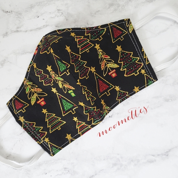 Face Mask Christmas Holiday Bling Handmade - Picture 2 of 5